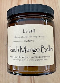 Peach Mango Bellini coconut & apricot wax candle