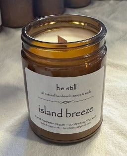 island breeze coconut apricot wax candle