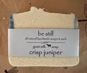 crisp juniper goat milk body bar