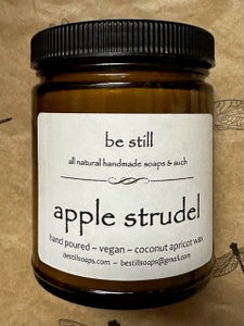 apple strudel coconut apricot wax candle