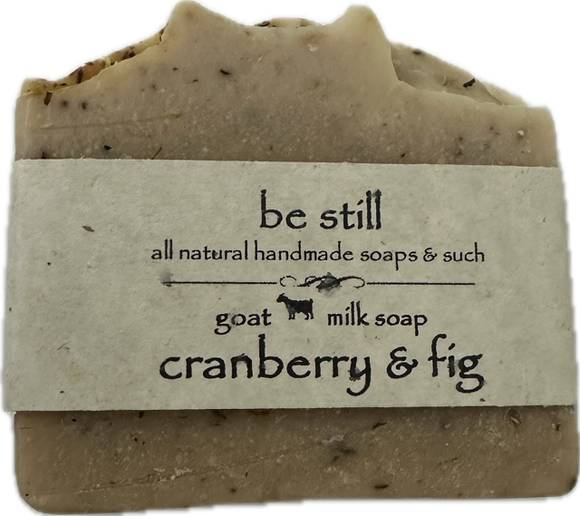 cranberry & fig goat milk body bar